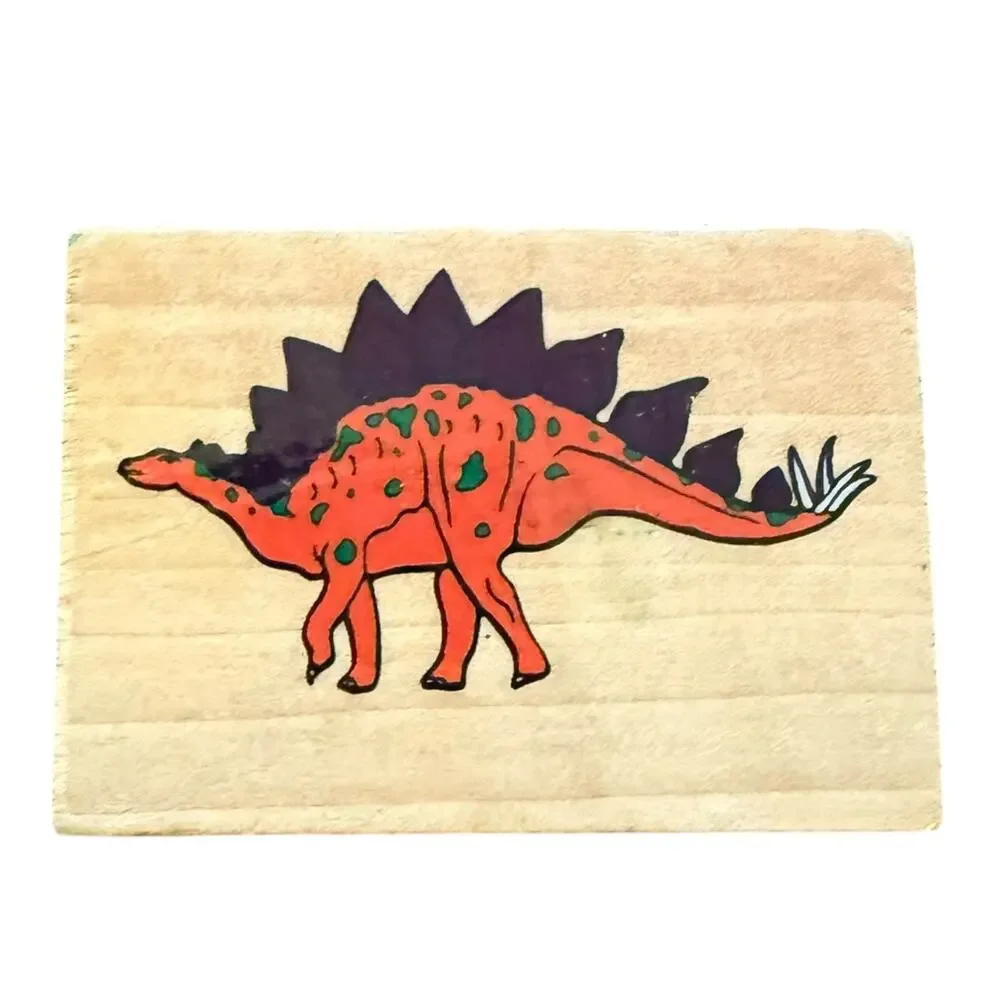 Melissa & Doug Stegosaurus Dinosaur Rubber Stamp